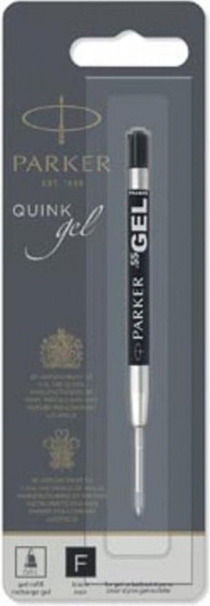Parker gelpen vulling | fijne punt (0,5 mm) | zwarte quink inkt | 1 stuks