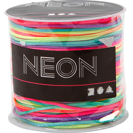Creativ company https: www.cchobby.nl macrame-koord-dikte-1-mm-neon-kleuren-28-m-1-rol