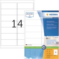 Merkloos sans marque herma prem. adr.etik. 99,1x38,1 100 vel din a4 1400 stuks 4678