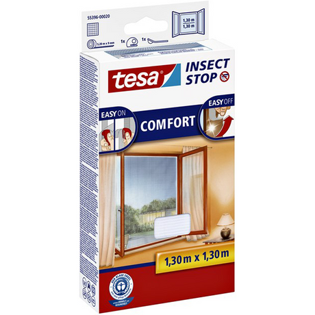 Tesa 1050471 - h l premium win. flyscreen 1,3x1,3m wit | 8 stuks