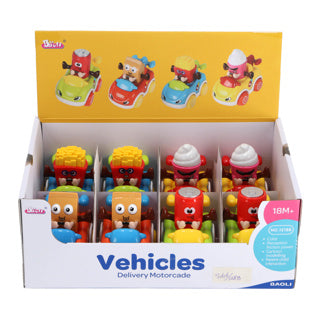 Auto funny met geluid assorti | 8 stuks