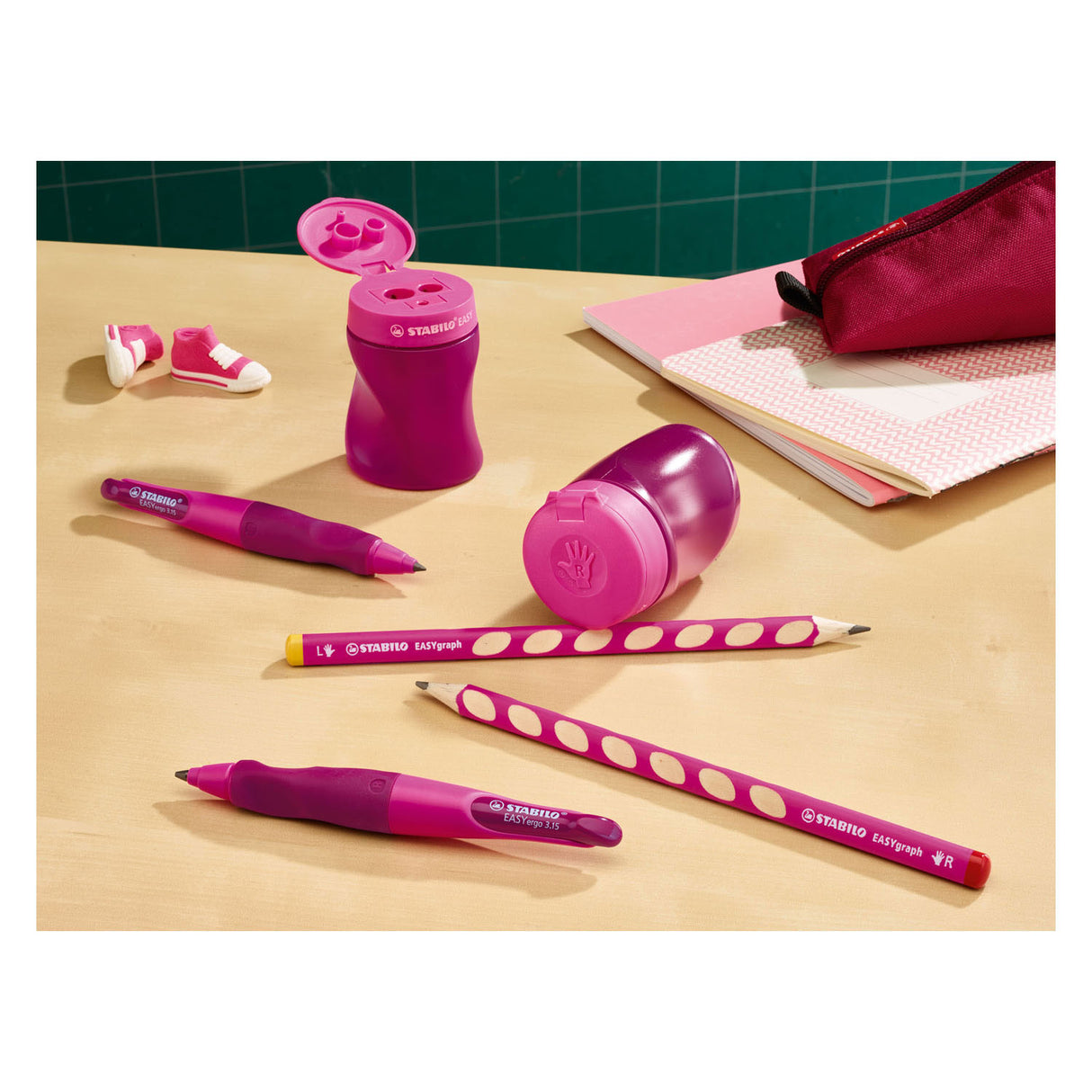 Stabilo EASYsharpener 3 in 1 Puntenslijper Rechts Roze