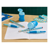 Stabilo easysharpener - 3 in 1 puntenslijper - rechts blauw