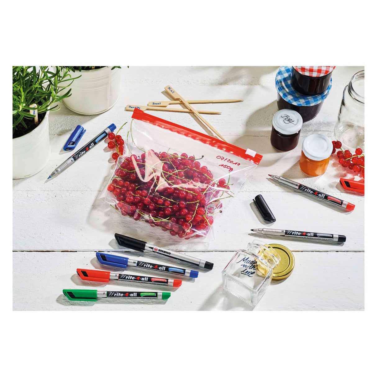 Stabilo write-4-all - permanent marker - fijn - zwart