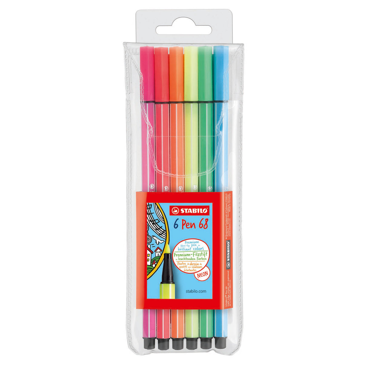 Stabilo Pen 68 6 Fluorescracscrom