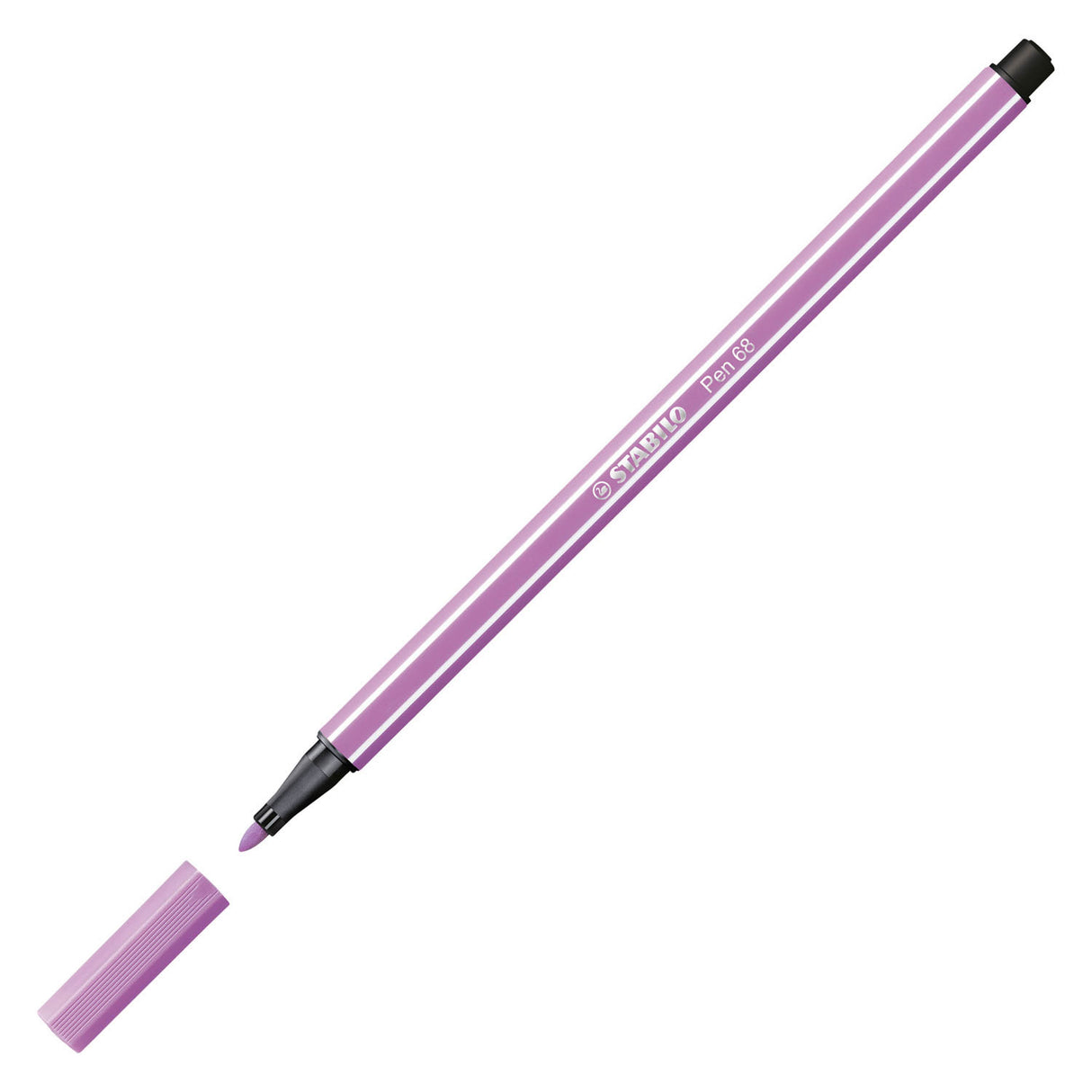 Stabilo pen 68 - viltstift - licht lila (68 59)