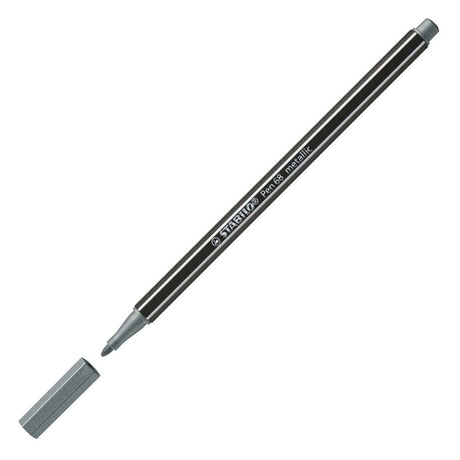 Stabilo pen 68 metallic- viltstift - zilver (68 805)