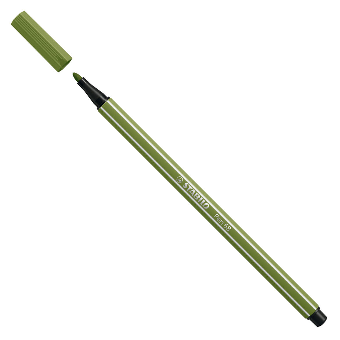 Stabilo pen 68 - viltstift - mos groen (68 35)