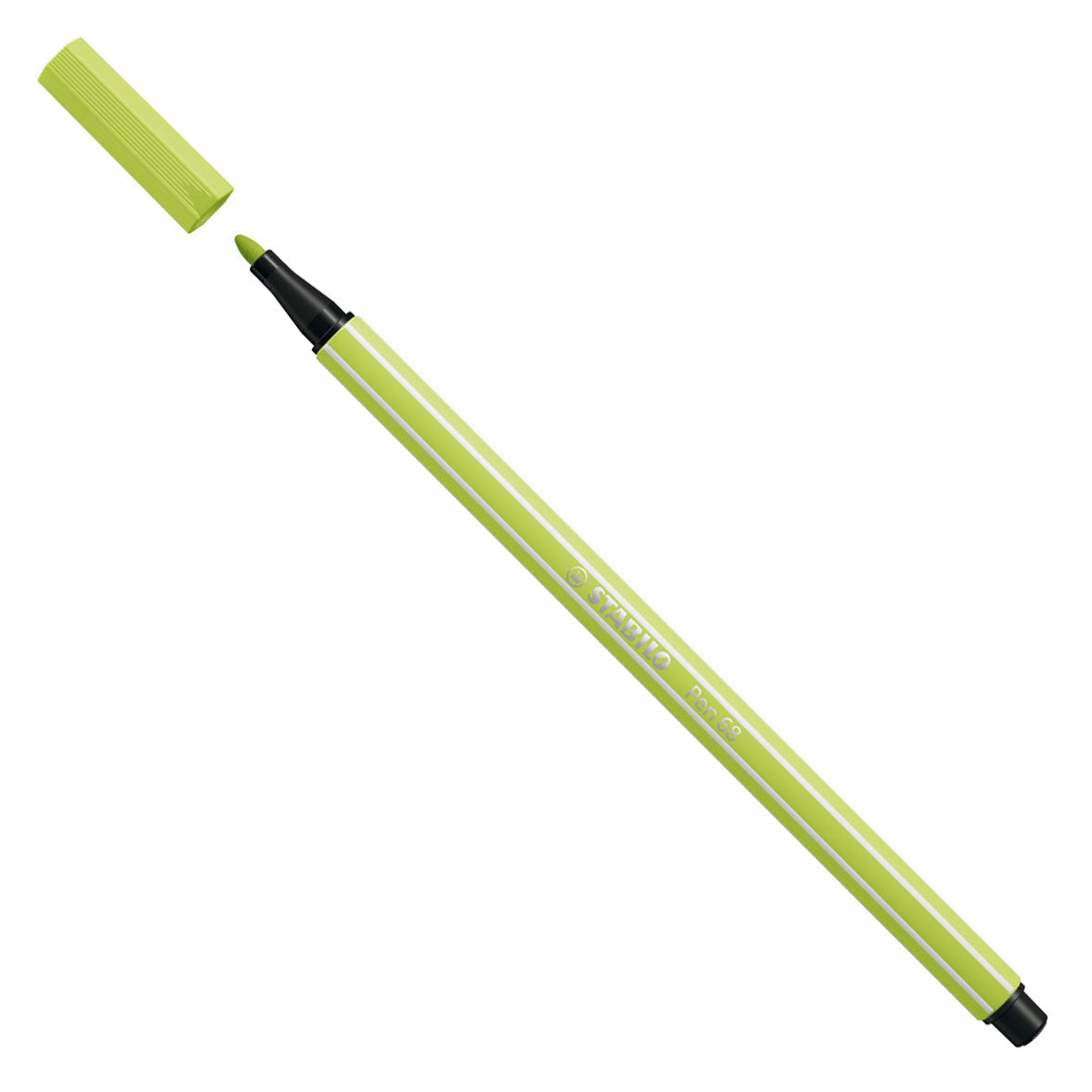 Stabilo pen 68 - viltstift - lime groen (68 14)