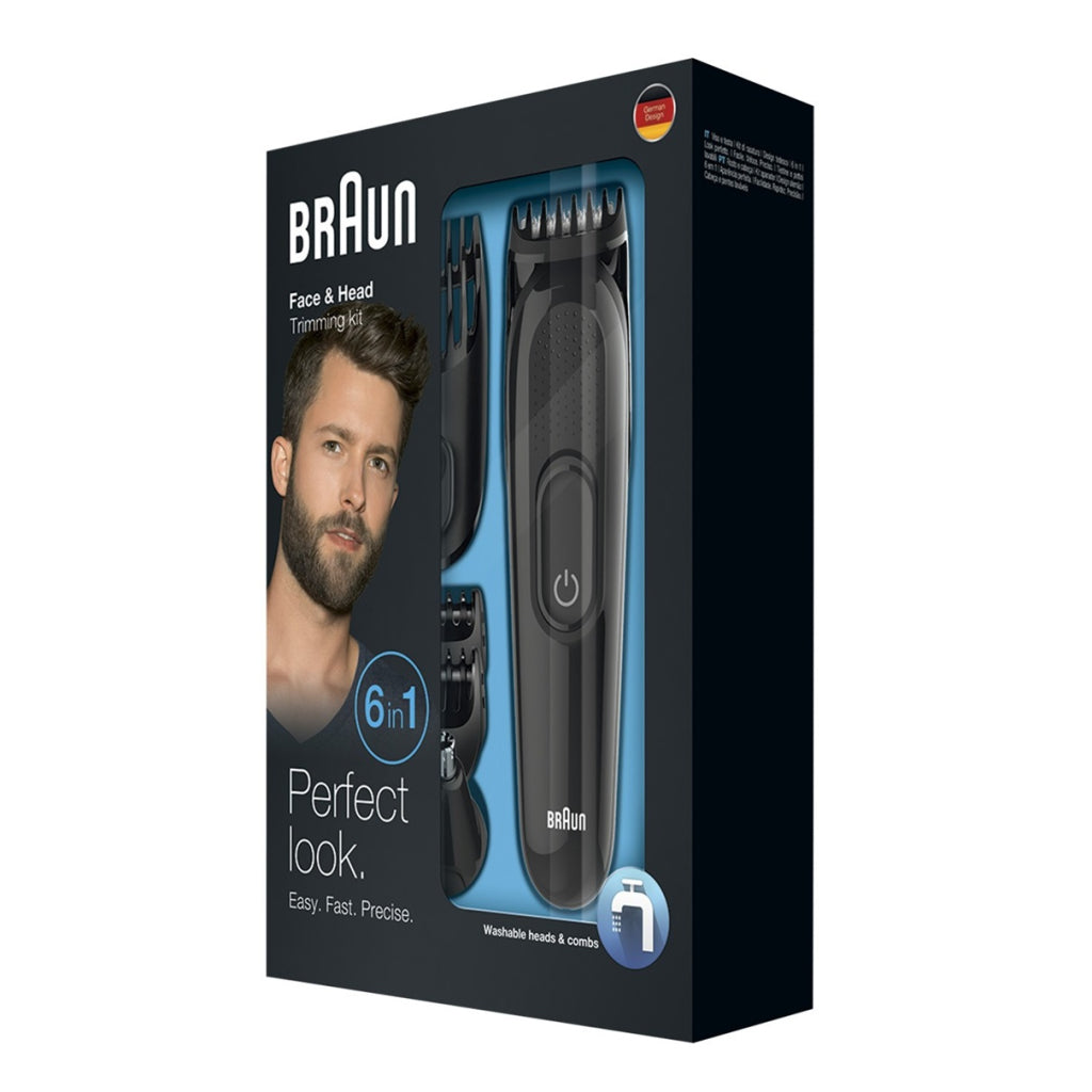 Braun MGK3025 6in1 Multi Grooming Kit Zwart