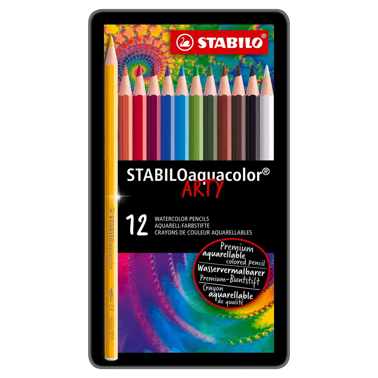 STABILO Aquacolor Metalen Doos, 12st.