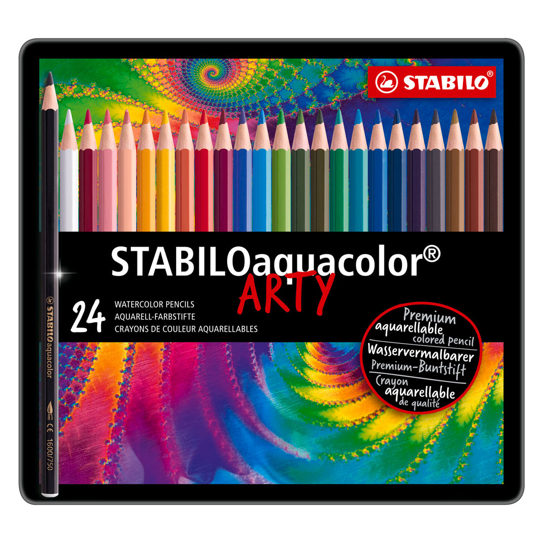 Stabilo Aquacolor Metalbox, 24st.