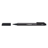 Stabilo pointmax - hardtip fineliner 0,8 mm - met nylon tip - zwart - per stuk