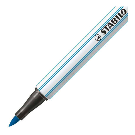 Stabilo pen 68 brush - viltstift - lichtblauw (31)