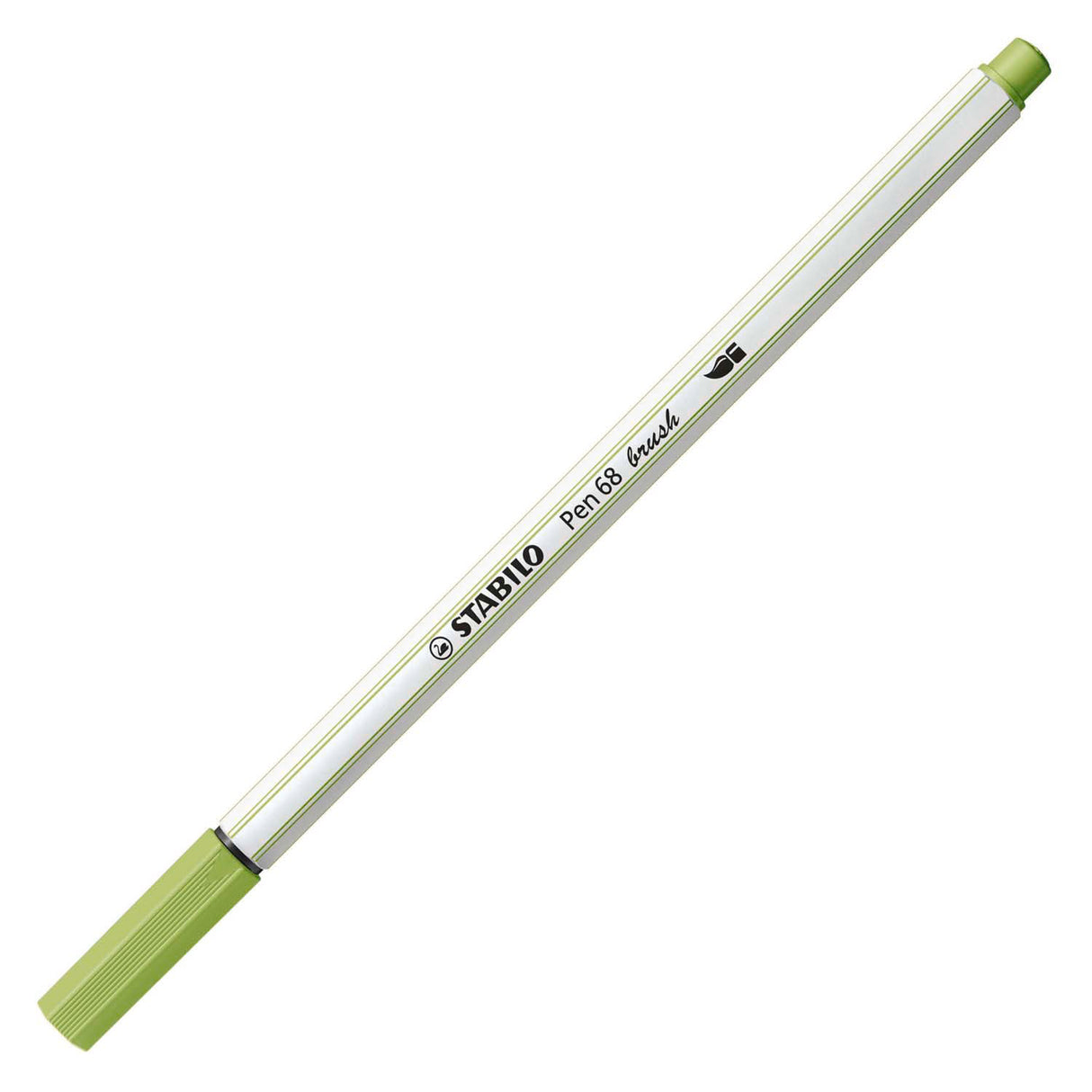 Stabilo pen 68 brush - viltstift - pistache (34)
