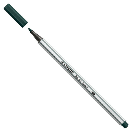 Stabilo pen 68 brush - viltstift - aarde groen (63)