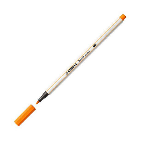 Stabilo pen 68 brush - viltstift - oranje (54)