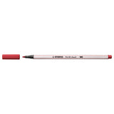 Stabilo pen 68 brush - viltstift - donkerrood (50)