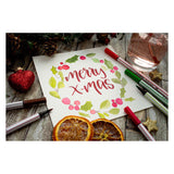 Stabilo pen 68 brush - viltstift - donkerrood (50)