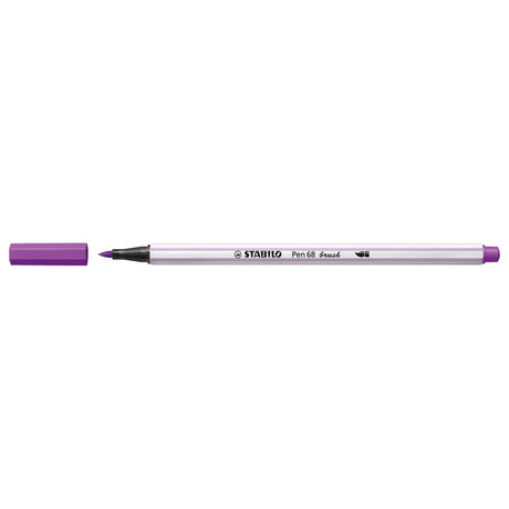 Stabilo pen 68 brush - viltstift - lila (58)