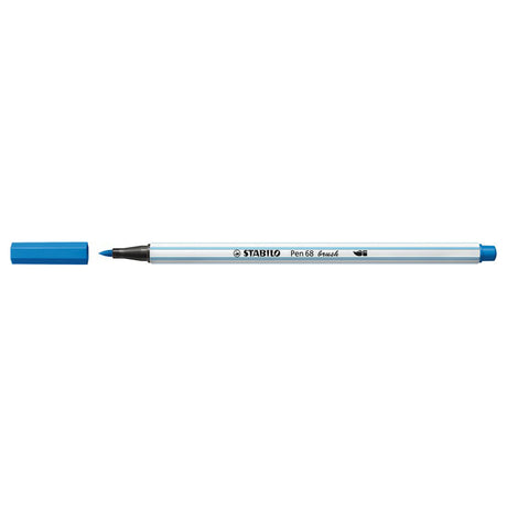 Stabilo pen 68 brush - viltstift - donkerblauw (41)