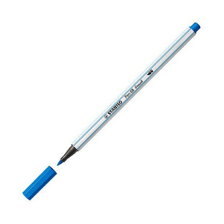 Stabilo pen 68 brush - viltstift - donkerblauw (41)
