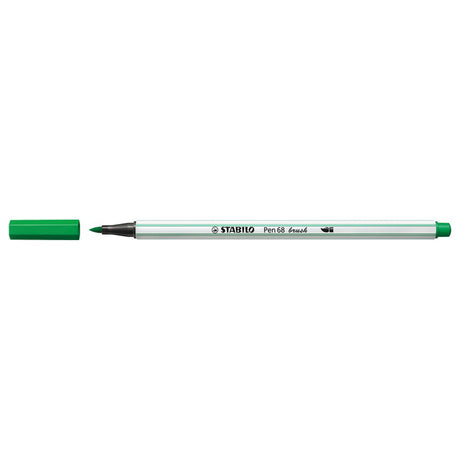 Stabilo pen 68 brush - viltstift - groen (36)