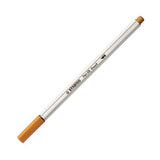 Stabilo pen 68 brush - viltstift - donker oker (89)