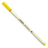 Stabilo pen 68 brush - viltstift - citroen geel (24)