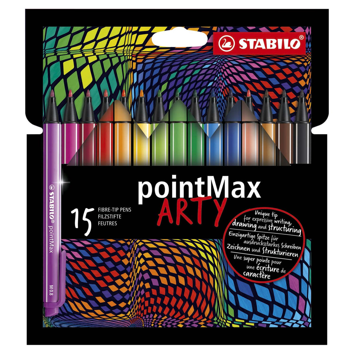 Stabilo PointMax Fineliner ARTY, 15st.