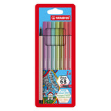 Stabilo Pen 68 gefillt -Tip Pens, 8ST.