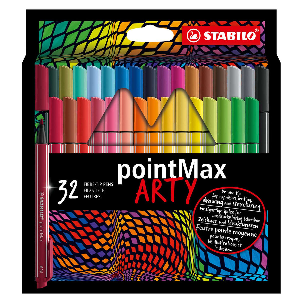 Stabilo Pointmax Feindersistréier arty Endui, 32st.