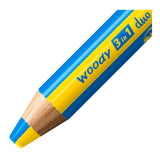 Stabilo woody 3 in 1 duo - multi talent kleurpotloden - etui met 6 kleuren puntenslijper