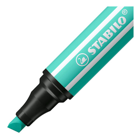 Stabilo pen 68 max - viltstift met dikke beitelpunt - ijsgroen