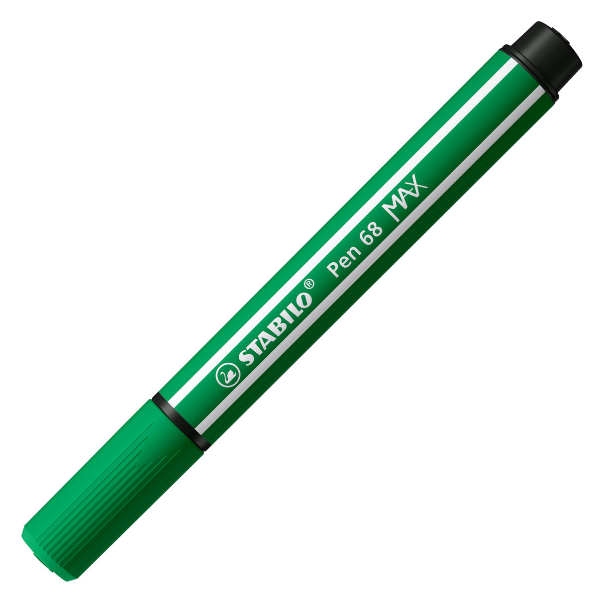 Stabilo Pen 68 Max Fillt -Tip Pen mat décke Chisel Point Smaragdgroen