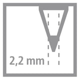 Stabilo easygraph s hb linkshandig grafietpotlood - licht blauw