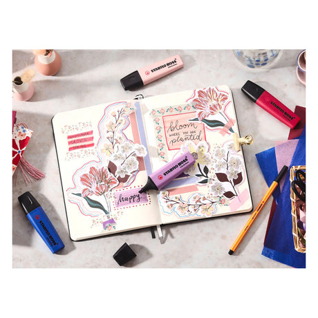 Stabilo boss wildflower markeerstift - grijs violet