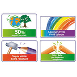 Bic kleurpotloden ecolutions evolution kunsthars recycled assorti 12stuks