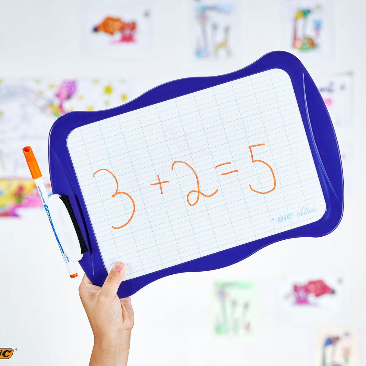 Bic velleda whiteboard met wisser en marker