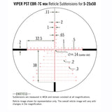 Vortex viper pst gen ii 5-25x50 ffp richtkijker, ebr-7c moa