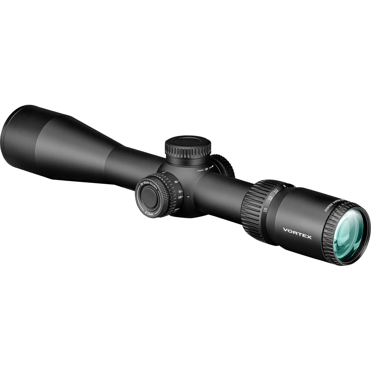 Vortex viper hd 3-15x44 sfp richtkijker, dead-hold bdc dradenkruis (moa)