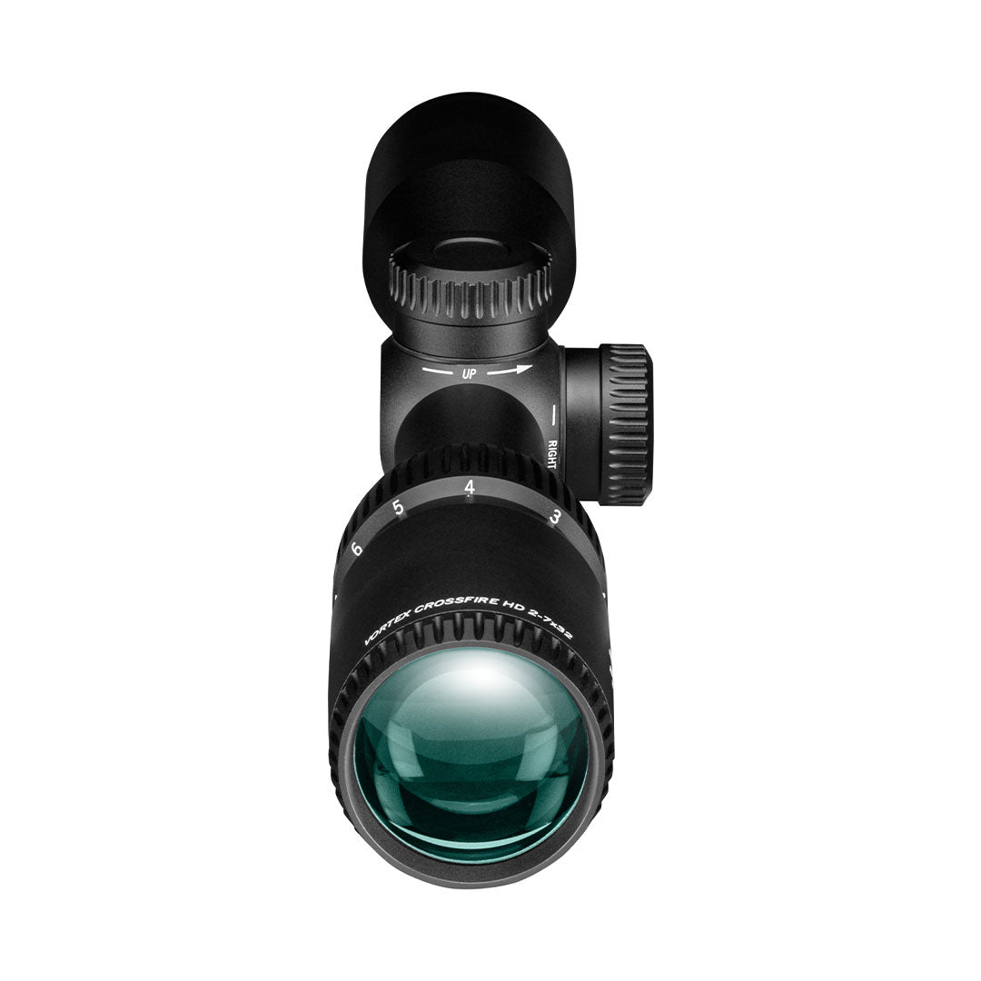 Vortex crossfire hd 2-7x32 richtkijker, v-plex dradenkruis (moa)