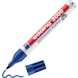 Edding 3000 permanent marker rond - blauw - 1 stuk