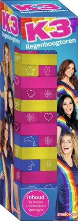 K3 regenboogtoren stapel en balansspel