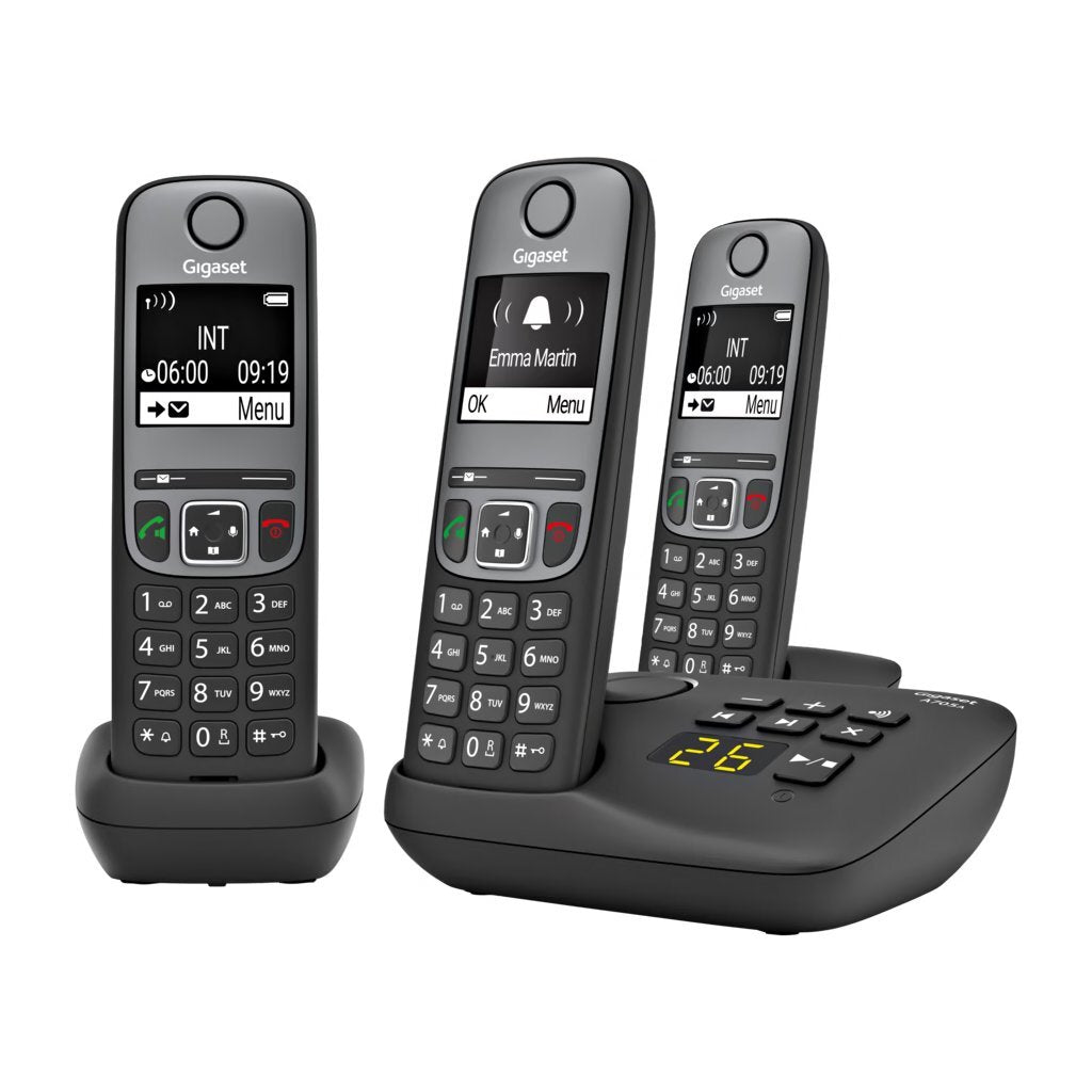 Gigaset Gigaset A705A TRIO DECT Telefoon + Antwoordapparaat Zwart