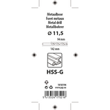 Mack 1018194 - metaalboor hss g din 338 ø 11,5 x 142 mm | 5 stuks