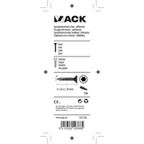 Mack 1017282 - spaanplschr.vzkop-zelfb. geelverz. 45 st 3,0 x 20 mm | 10 stuks