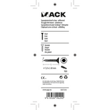 Mack 1017314 - spaanplschr.vzkop-zelfb. geelverz. 8 st 5,0 x 60 mm | 10 stuks