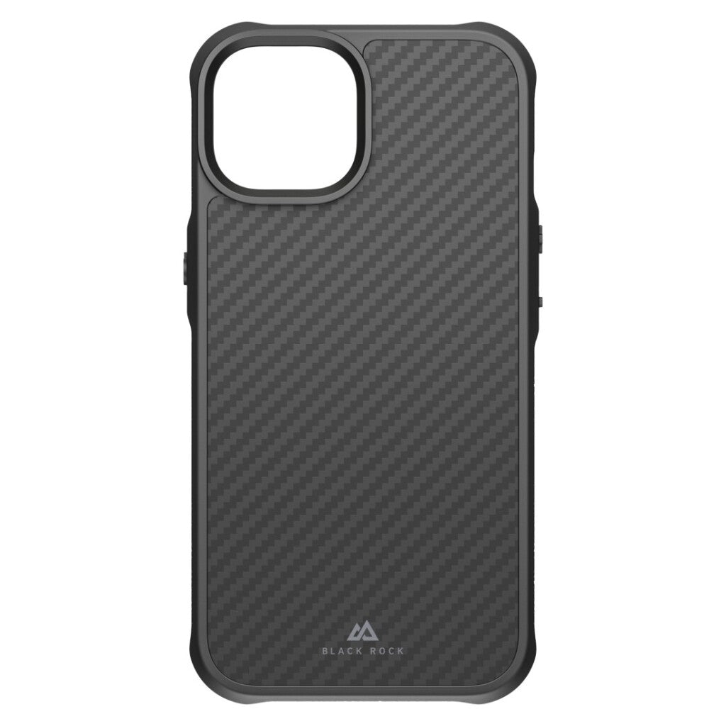 Black rock black robust carbon cover voor iphone 14 zwart