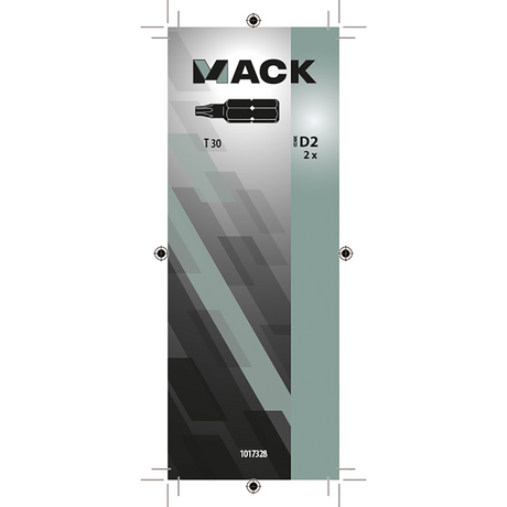 Mack 1017328 - torx schroefbit staal onbehandeld 2 st t 30 | 10 stuks
